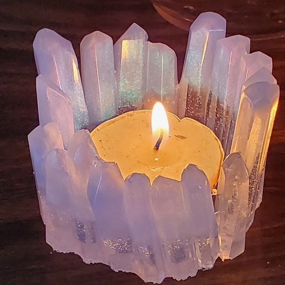 Other - Crystal looking tea light candle holder
